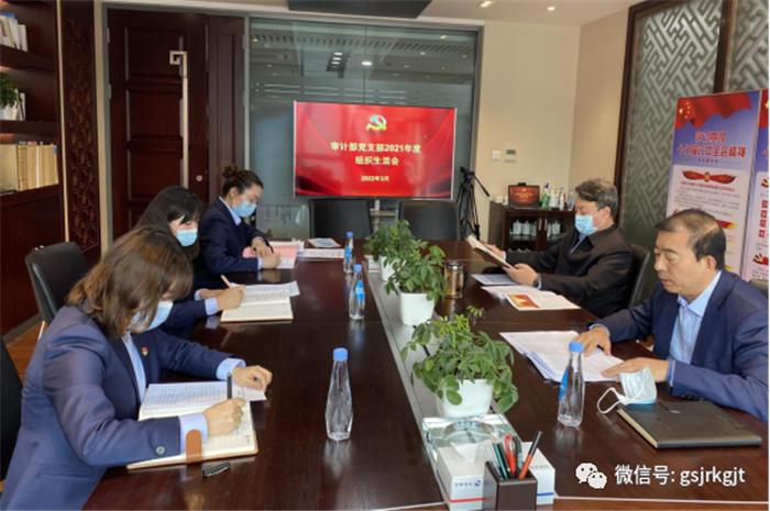 审计部党支部召开2021年度组织生活会